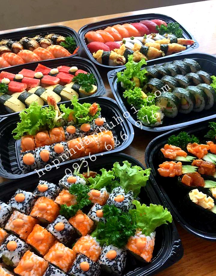 Hộp nhựa đựng Sushi HT203