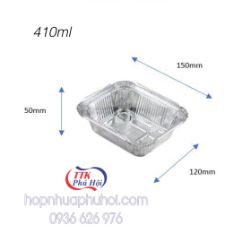 Hộp nhôm đựng thực phẩm 410ml