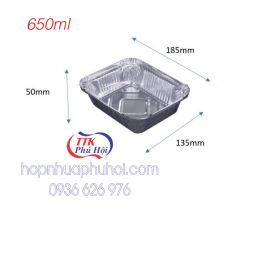 Hộp nhôm đựng thực phẩm 650ml