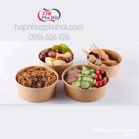 Tô giấy kraft đựng thực phẩm