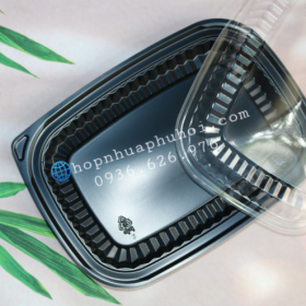 Khay nhựa đựng cơm 1 ngăn lớn JBHT203