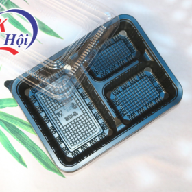 Khay nhựa đựng cơm 3 ngăn JBHT88