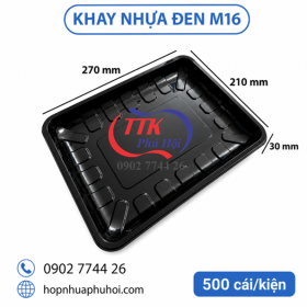 Khay nhựa đựng trái cây, sushi, cá hồi... M16