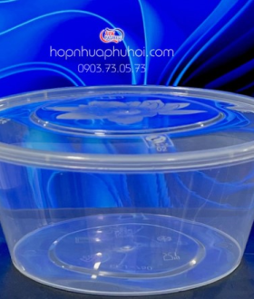 Hộp nhựa tròn 1250ml 