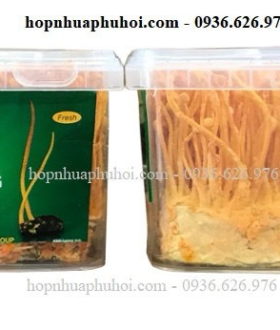 Hộp nhựa đựng đông trùng hạ thảo