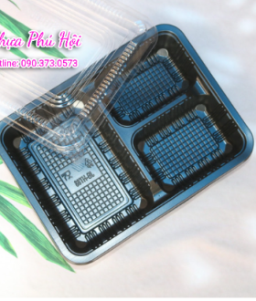 Hộp nhựa đựng cơm 3 ngăn giá rẻ Thủ Đức, HCM