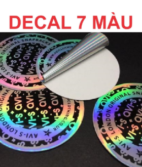 Địa chỉ in decal xi bạc, decal 7 màu giá rẻ