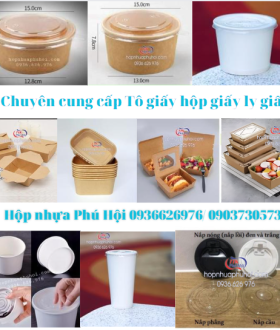 Chuyên cung cấp Hộp giấy – Tô giấy – Ly giấy dùng một lần giá rẻ