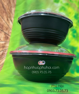 Tô nhựa tròn 800ml đựng món ăn Hàn Quốc
