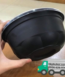 Tô Nhựa Đen Đựng Bún, Phở Dùng 1 Lần - Giải Pháp Tiện Lợi Cho Mọi Bữa Ăn
