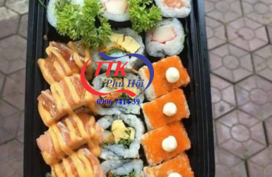 Hộp nhựa 1 ngăn HT17 đựng sushi