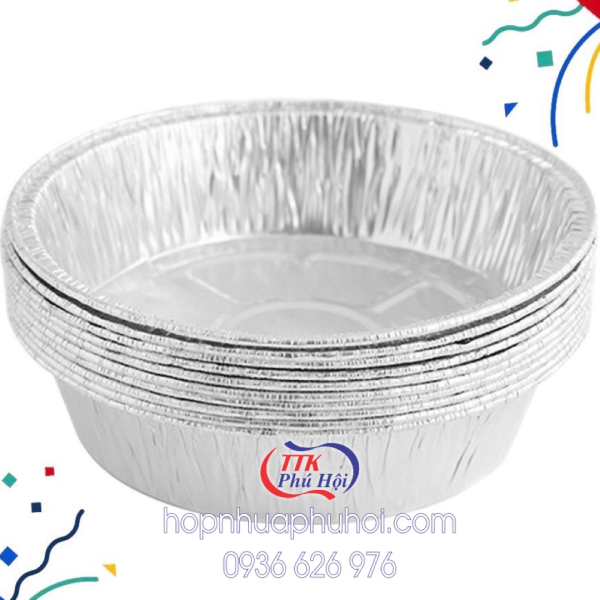 Khay nhôm tròn 700ml đường kính 22.5cm