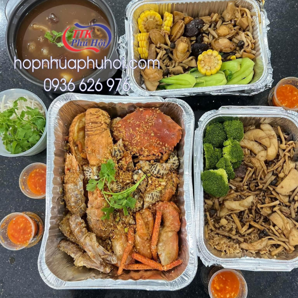 Hộp nhôm đựng thực phẩm 750ml