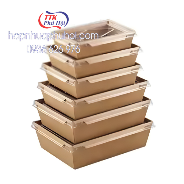 Hộp giấy Kraft nắp trong