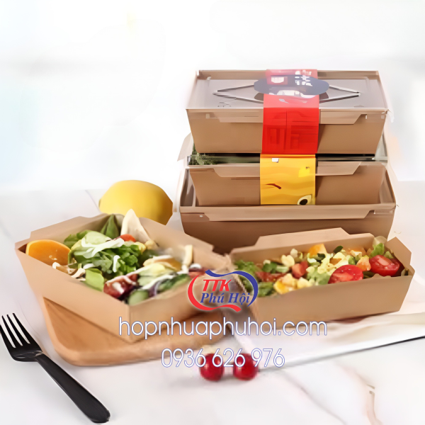 Hộp giấy Kraft nắp trong