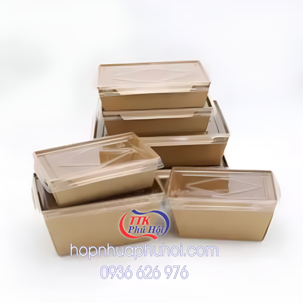 Hộp giấy Kraft nắp trong