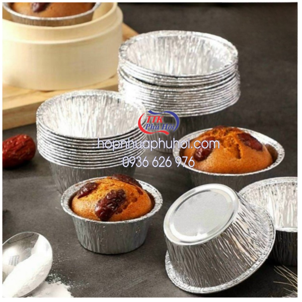 Chén nhôm 60ml nướng trứng, hải sải