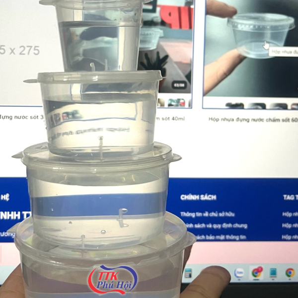 Hộp nhựa đựng nước sốt 30ml
