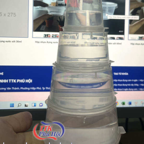 Hộp nhựa đựng nước sốt 30ml