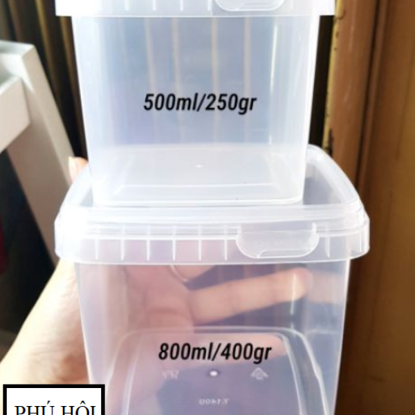 HỘP NHỰA VUÔNG ĐỰNG KEM