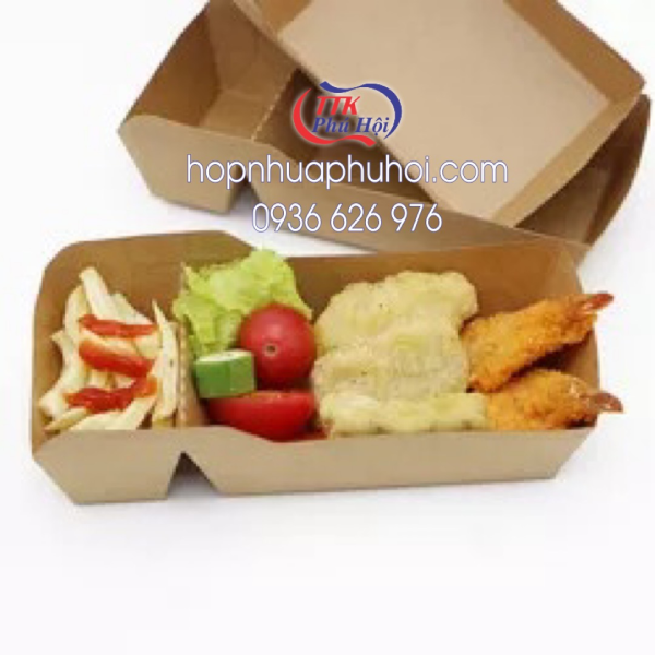     Hộp giấy khay giấy đựng khoai tây chiên