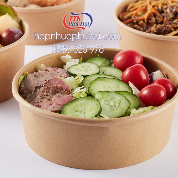 Tô giấy kraft đựng thực phẩm