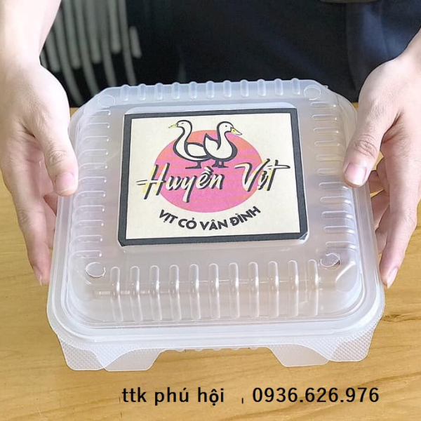 HỘP NHỰA ĐỰNG VỊT QUAY GÀ QUAY NGUYÊN CON