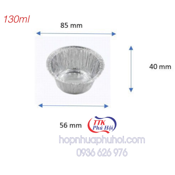 Chén nhôm nướng 130ml 