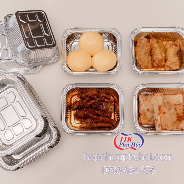 Hộp nhôm đựng thực phẩm 410ml