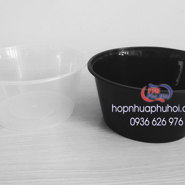 Hộp nhựa tròn 750ml
