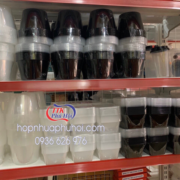 Hộp nhựa tròn 750ml