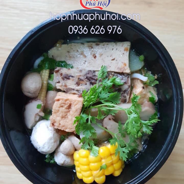 Hộp nhựa tròn 750ml