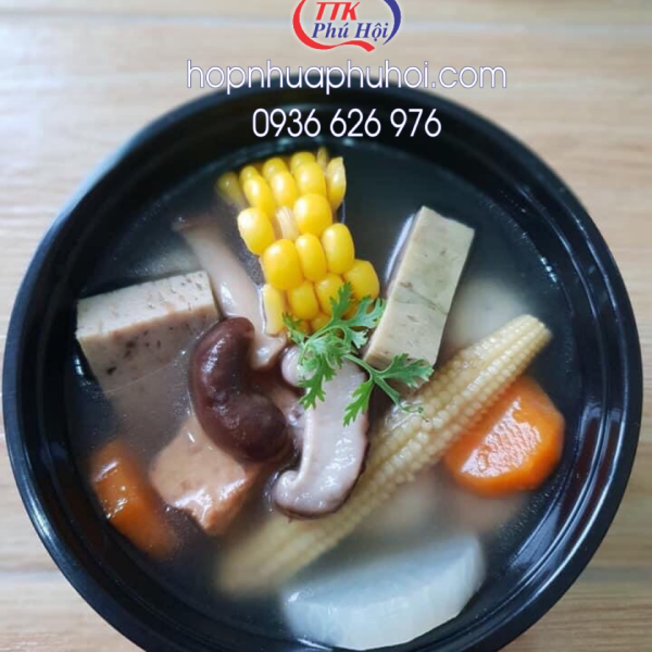 Hộp nhựa tròn 750ml