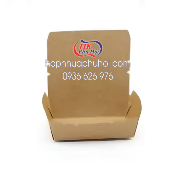 Hộp giấy nắp đậy đựng thức ăn