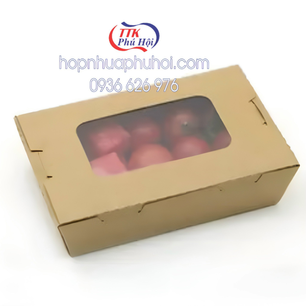 Hộp giấy nắp đậy đựng thức ăn
