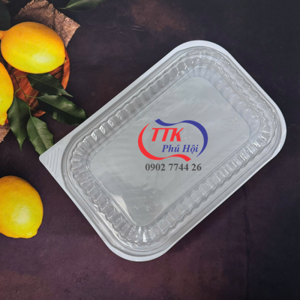 Hộp đựng thực phẩm trắng 1 ngăn – HT203