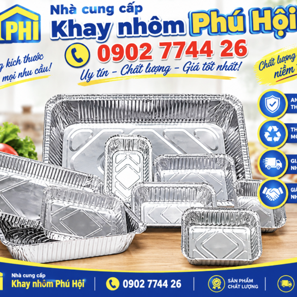 Hộp nhôm đựng thức ăn tại Tp hcm