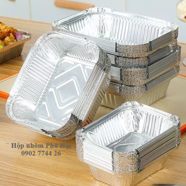 Hộp nhôm, khay nhôm chữ nhật 2000ml