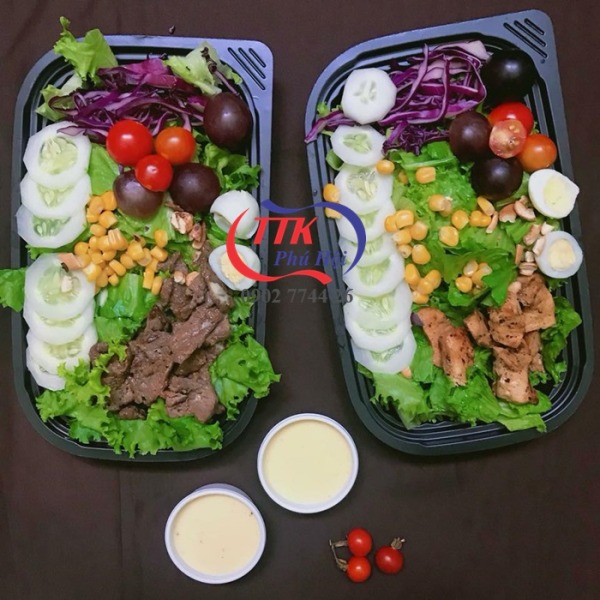 Hộp nhựa đựng cơm, xôi, bún, mì 1 ngăn cao cấp