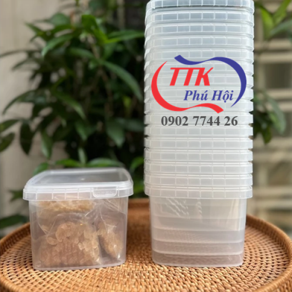 Hộp nhựa trong đựng đông trùng hạ thảo