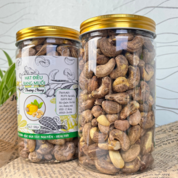 Hũ nhựa nắp nhôm vặn 1000ml đựng hạt điều