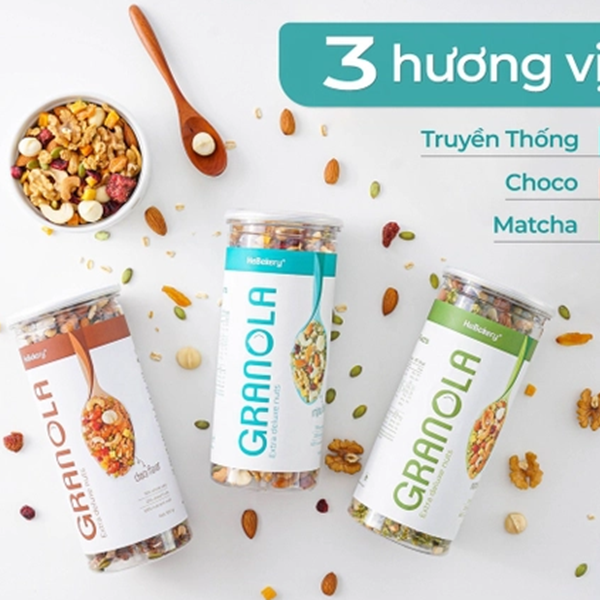 Hũ nhựa nắp nhôm vặn 300ml đựng granola, yến mạch