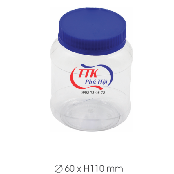 Hũ nhựa nắp nhựa đựng hạt bí