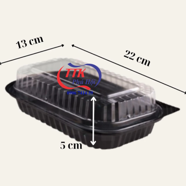 Khay nhựa đựng cơm 1 ngăn JBHT17