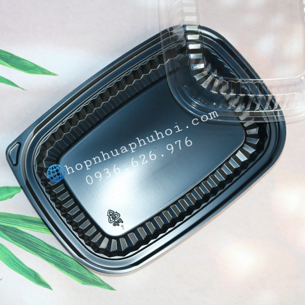 Khay nhựa đựng cơm 1 ngăn lớn JBHT203