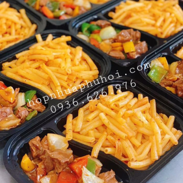 Khay nhựa đựng cơm 2 ngăn JBHT17 2