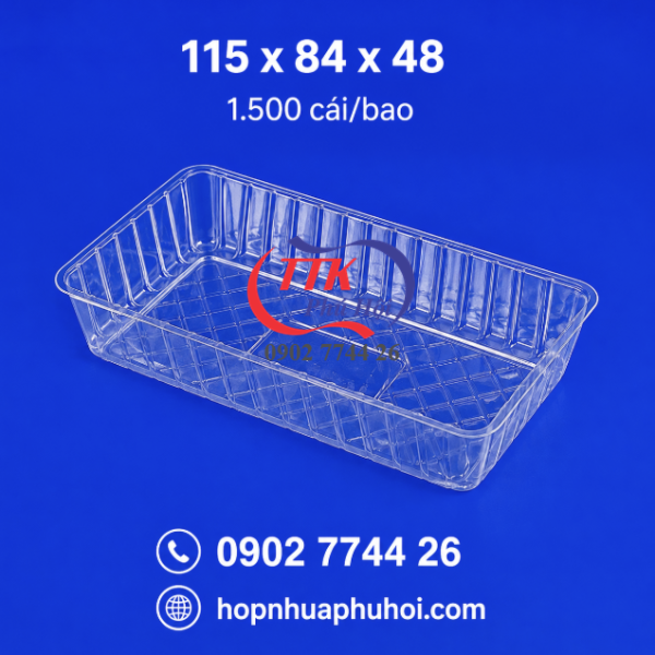 Khay nhựa đựng đồ ăn PH115