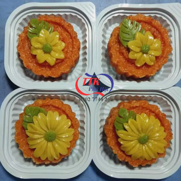 Khay nhựa đựng thực phẩm 1 ngăn trắng