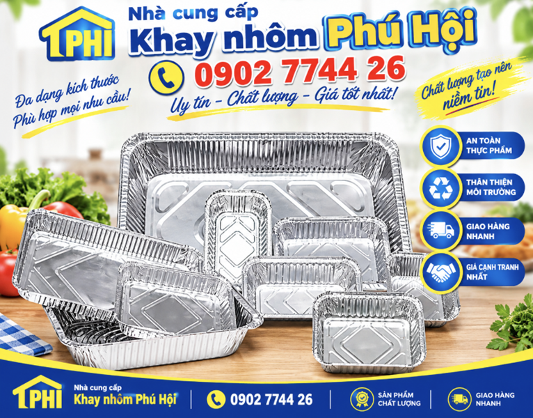 Hộp nhôm đựng thực phẩm có nắp