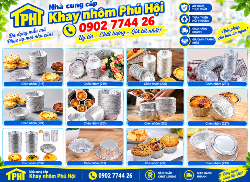 Hộp nhôm đựng thực phẩm tròn